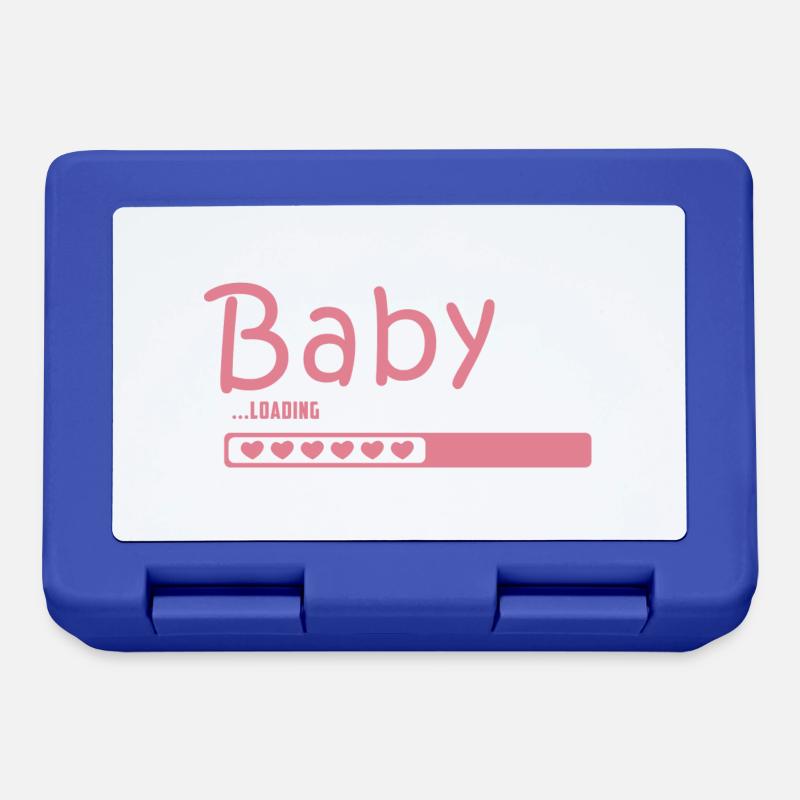 Mama! Enceinte! ! Parents! ! - Boîte à goûter - bleu royal