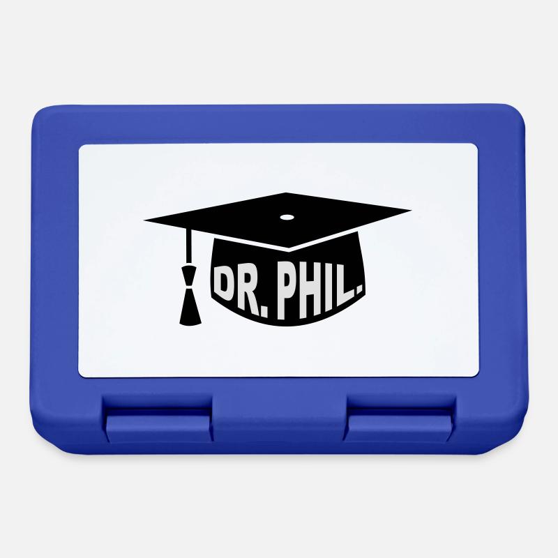 Doktor - Studium - Geschenk - Dr. phil. - - Brotdose - Royalblau