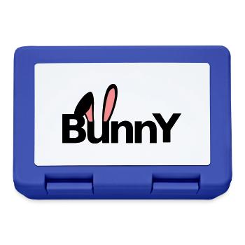 Bunny Hasenohren Löffel Kaninchen Osterhase - Brotdose - Royalblau - Vorne