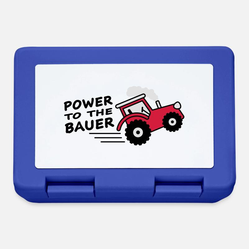 power_to_the_bauer - Brotdose - Royalblau