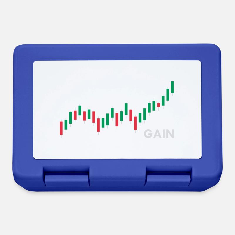Forex Trader - Candlestick Chart - Trading Shirt - Brotdose - Royalblau