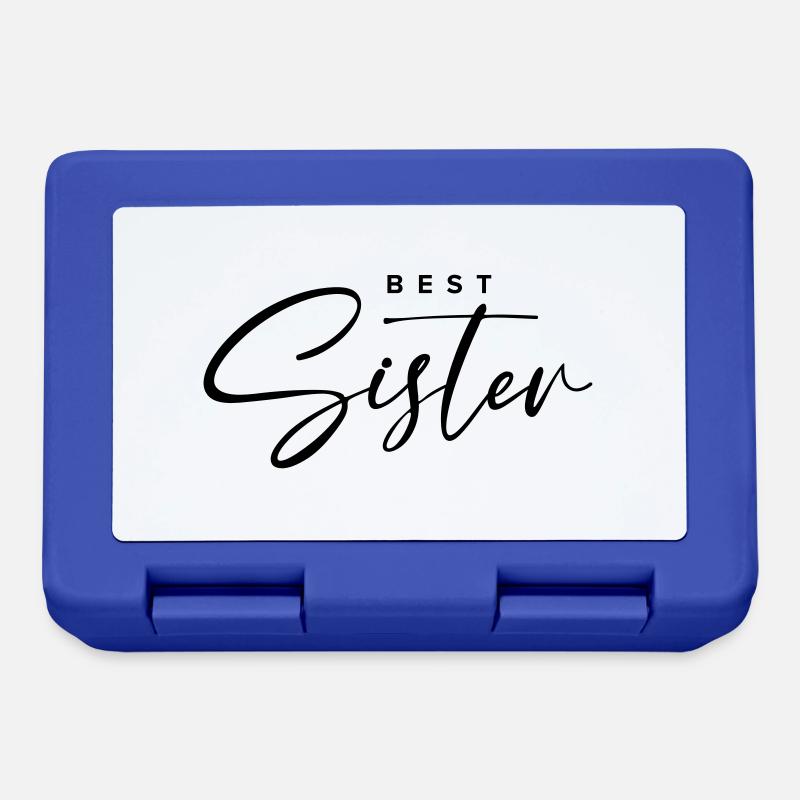 Beste Schwester - Brotdose - Royalblau
