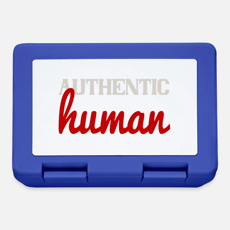 authentic human - Brotdose - Royalblau