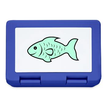 poissons1 - Boîte à goûter - bleu royal - Devant