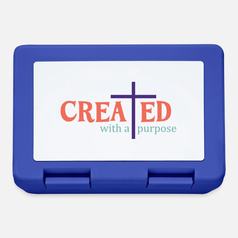 created with a purpose - Lunchbox - royal blue