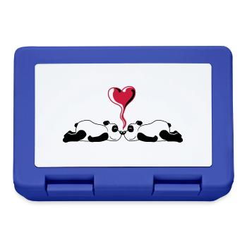 Heart 2 Pandabaers - Lunchbox - royal blue - Front