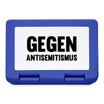 Gegen Antisemitismus - Brotdose - Royalblau - Vorne