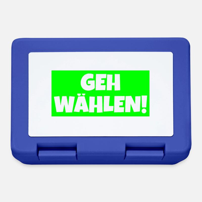 Geh wählen! - Brotdose - Royalblau