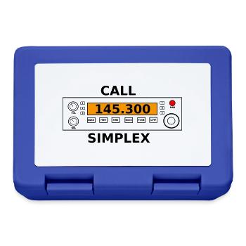 Funkruf 145.300 Mhz Amateurfunk - Brotdose - Royalblau - Vorne