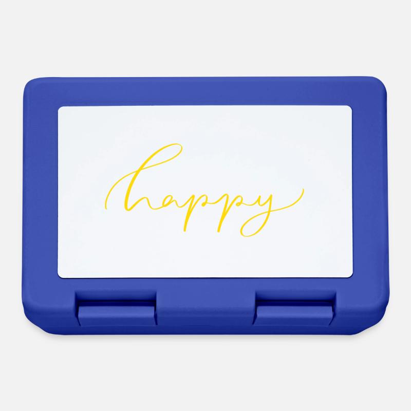 Happy - Brotdose - Royalblau