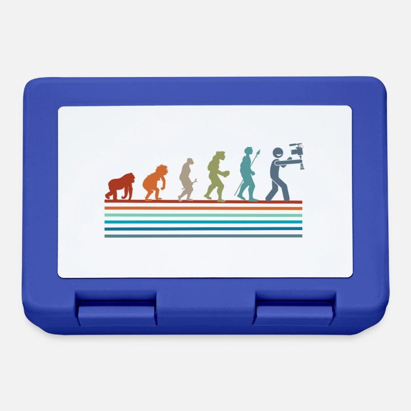 Retro Vintage Social Media Evolution - Brotdose - Royalblau