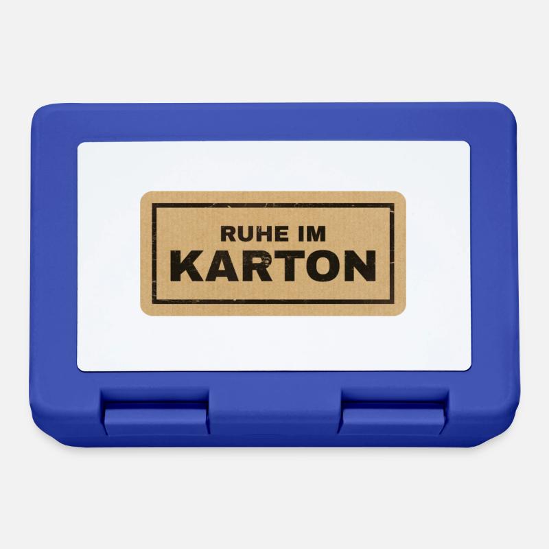 Ruhe im Karton - Brotdose - Royalblau