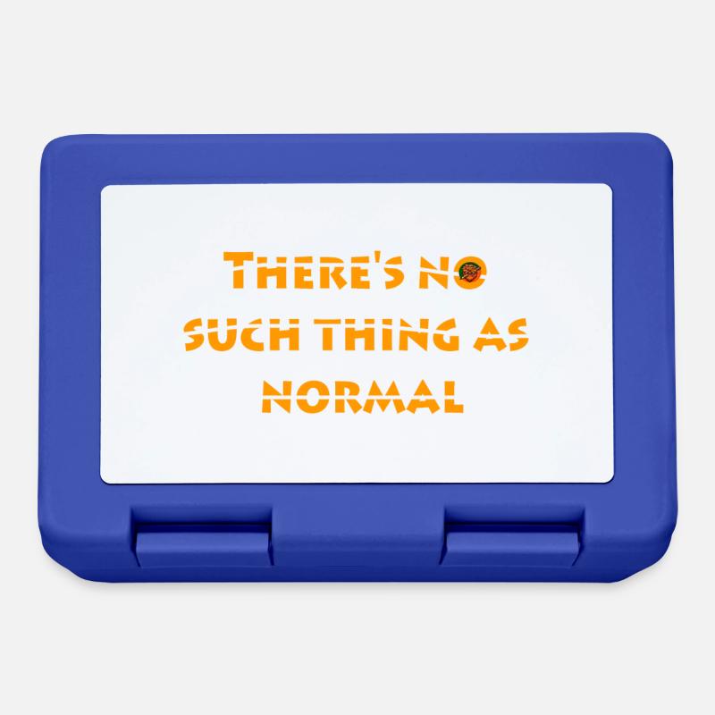 No such thing as normal - Lunchbox - royal blue