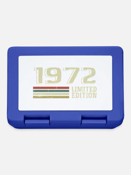 Nées en 1972 anniversaire 1972 Vintage 1972 - Boîte à goûter - bleu royal