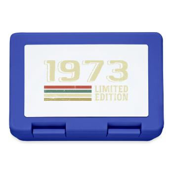 Nées en 1973 anniversaire 1973 Vintage 1973 - Boîte à goûter - bleu royal - Devant
