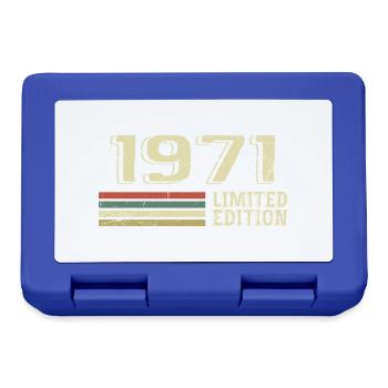 Born in 1971 Birthday 1971 Vintage 1971 - Lunchbox - royal blue - Front
