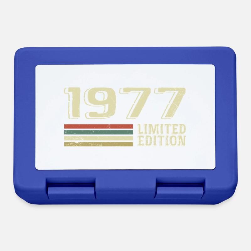 Nées en 1977 anniversaire 1977 Vintage 1977 - Boîte à goûter - bleu royal
