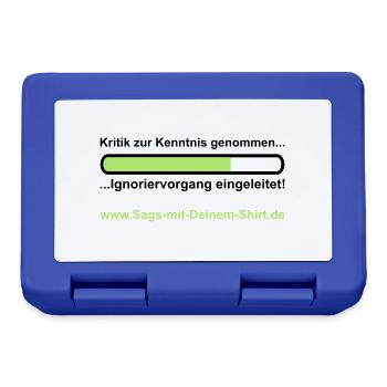 Ignoriervorgang - Promotion - Lunchbox - royal blue - Front