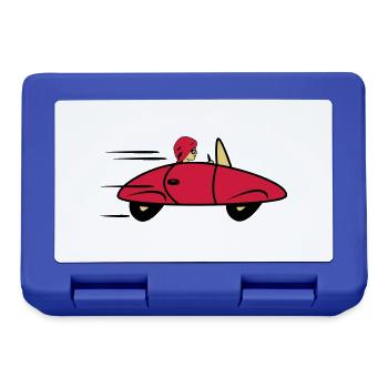 Car sports car fast women car - Lunchbox - royal blue - Front