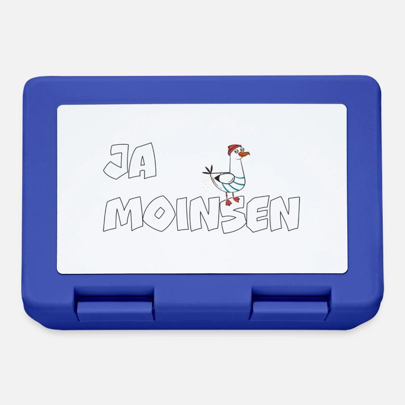 Ja Moinsen - Möwe - Brotdose - Royalblau