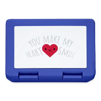 make my heart smile - Brotdose - Royalblau - Vorne