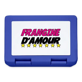 FRANGINE d'amour - Boîte à goûter - bleu royal - Devant