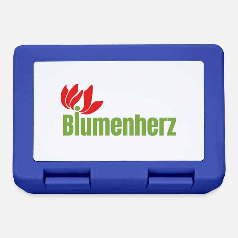 Final Logo Blumen - Brotdose - Royalblau