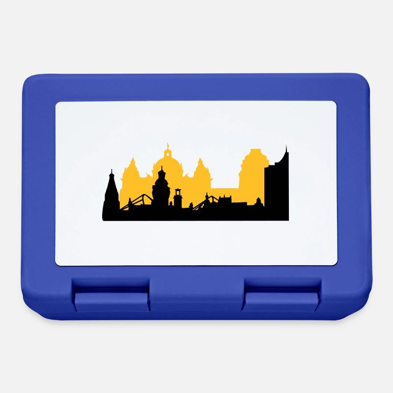 Leipzig Skyline - Brotdose - Royalblau