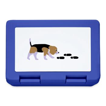 Beagle Mantrailer - Brotdose - Royalblau - Vorne
