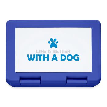 better with a dog - Lunchbox - royal blue - Front