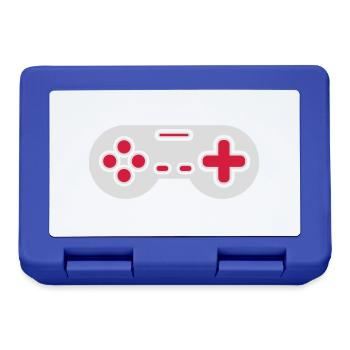 Conception Retro Gamer Controller - Boîte à goûter - bleu royal - Devant
