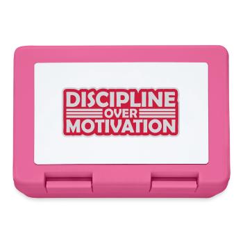 Citation de discipline sur la motivation - Boîte à goûter - rose - Devant