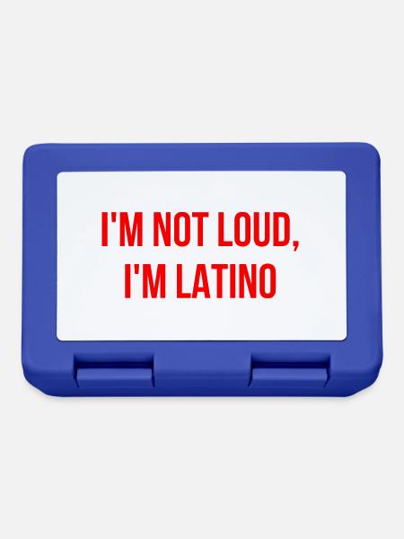 Ich bin nicht laut ich bin Latino Englisch - Brotdose - Royalblau
