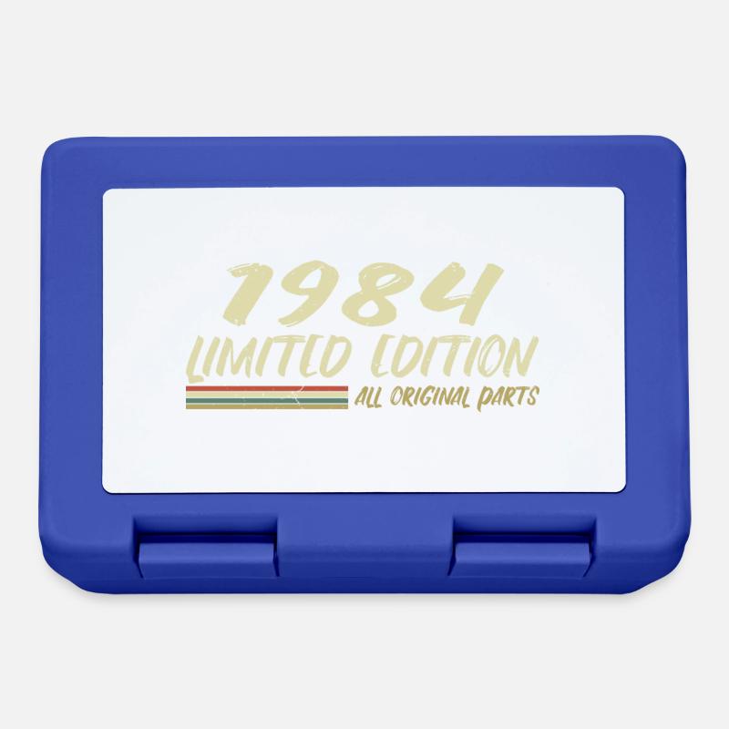 1984 Geburtstagsgeschenkidee 1984 - Brotdose - Royalblau