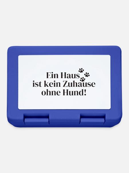 Hundespruch - Brotdose - Royalblau