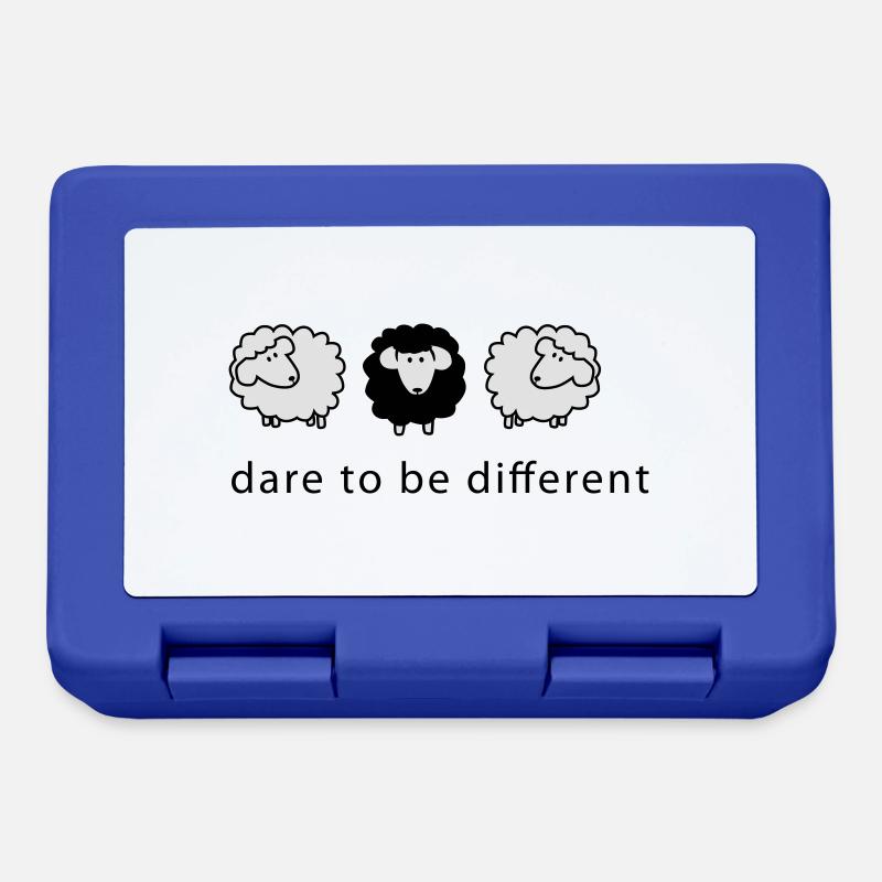 different2 - Brotdose - Royalblau