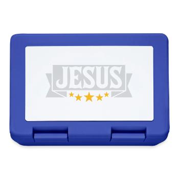 Jesus Christus Banner Zitat - Brotdose - Royalblau - Vorne