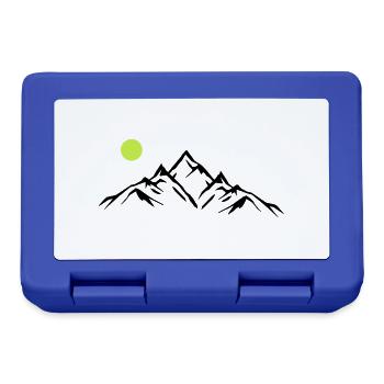 Mountains - Lunchbox - royal blue - Front