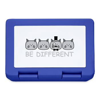 Be Different Sir Cat Chapeau Haut de Forme Monocle Mr. Empire - Boîte à goûter - bleu royal - Devant