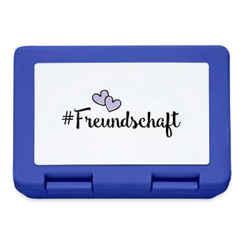 freundschaft herzen - Brotdose - Royalblau - Vorne