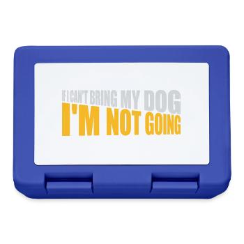 bring my dog quote - Lunchbox - royal blue - Front