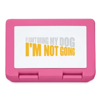 Citation Apportez mon chien - Boîte à goûter - rose - Devant