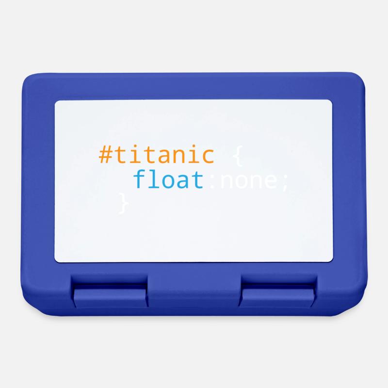 Css Puns - Titanic - Lunchbox - royal blue