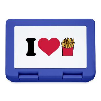 I love Fries - Lunchbox - royal blue - Front