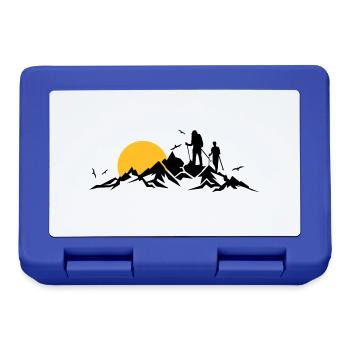 Natur - Berge Wanderer - Brotdose - Royalblau - Vorne