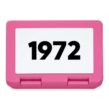 1972 Année de naissance - Boîte à goûter - rose - Devant