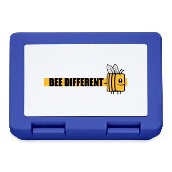 bee different saying quote - Lunchbox - royal blue - Front