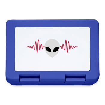 Pulse Alien Head Heartbeat - Lunchbox - royal blue - Front