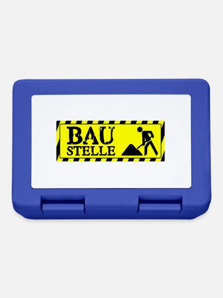 Baustelle - Brotdose - Royalblau
