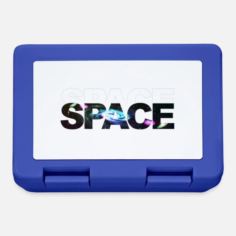Space Outline - Brotdose - Royalblau